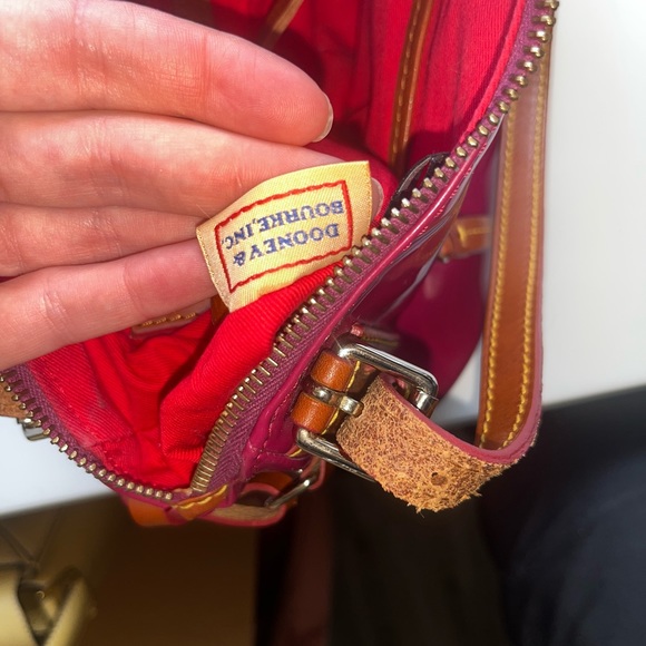 Hot pink Dooney and Bourke handbag - Picture 2 of 3